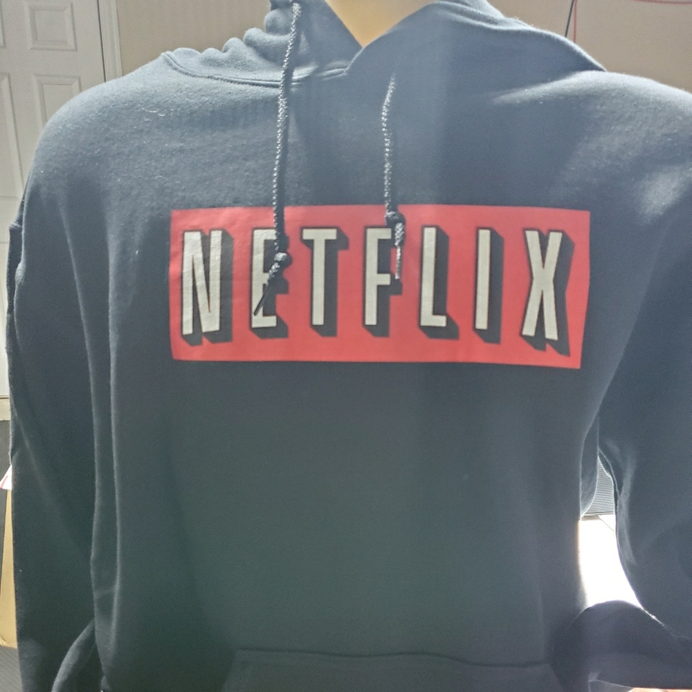 New red netflix hoodie unisex Size M